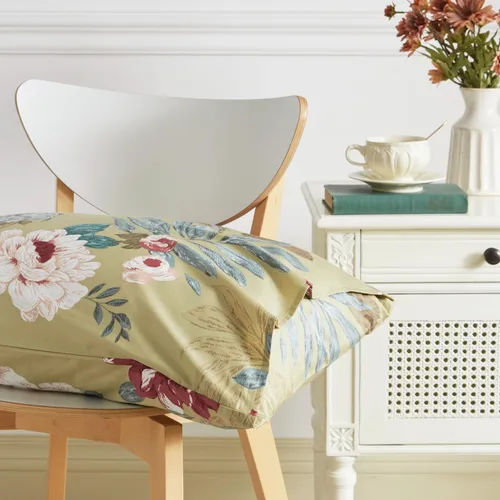 Vista 6 de SUSYBAO Funda de edredón tamaño Queen, 100% algodón egipcio, funda de edredón floral roja, juego de 3 piezas, 1 funda de edredón suave con lazos