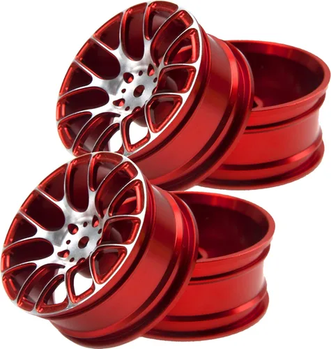 Vista 8 de 4 llantas de aluminio Vgoohobby de 0.472 pulgadas de ancho de buje hexagonal de 0.472 pulgadas (1.024 in), compatibles con 1/10 Tamiya TT-01 Kyosho