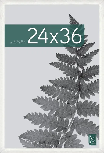 Vista 10 de MCS Studio Gallery Marco para Póster de 16x24 Pulgadas, Veta de Madera Negra, Madera Diseñada, Colgado Vertical y Horizontal en Pared, Marco Grande