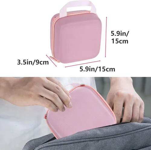 Vista 8 de Estuche rígido de repuesto para cámara instantánea Fujifilm Instax Mini 12/11 (funda rosa rubor)