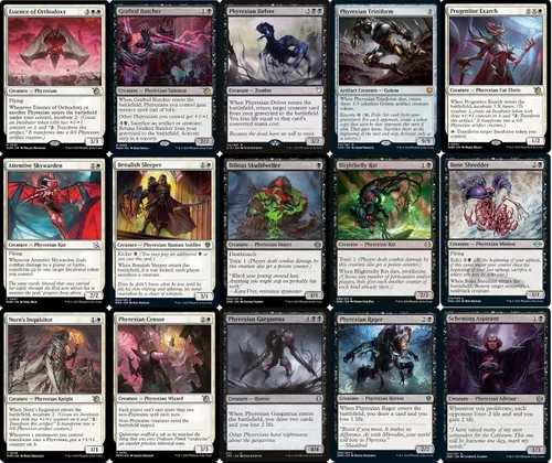 Vista 3 de Commander Phyrexian Deck - Orzhov Negro Blanco - EDH - Brimaz, Blight of Oreskos - 100 cartas - Magic The Gathering Deck - Muy fuerte