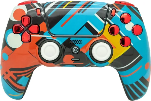 Vista 63 de Custom Wireless Controller Compatible with PS5 - Multiple Designs Available (Abstract Fusion)