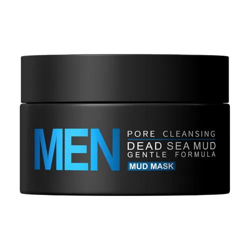 Men's Facial Mud Mask Deep Cleansing Pores Control Oily Skin Face Care 4.23 oz Black One Size