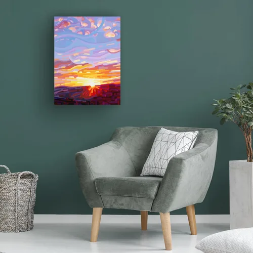 Vista 4 de Trademark Fine Art Lienzo decorativo para pared, diseño de Mandy Budan "Firefall", para sala de estar, dormitorio u oficina, 24 x 32 pulgadas