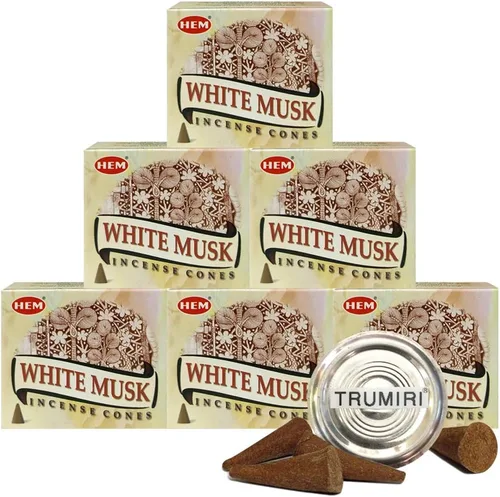 Vista 37 de TRUMIRI Paquete de soporte para cono de incienso con dobladillo de aloe vera - Paquete de 6 (aproximadamente 60 conos)