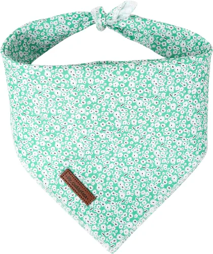 Vista 29 de MR. CHUBBYFACE Pañuelos azules con rayas para perros, reversibles, baberos triangulares, bufanda, accesorios para perros, gatos, mascotas