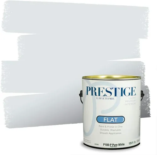 Vista 257 de Prestige Paints. - Base y pintura para exteriores en un solo galón, 1 galón. plano, comparable con Sherwin Williams Topsail.