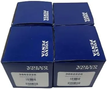 Vista 4 de Filtro de combustible giratorio de gasolina OEM Volvo Penta 1994-2007 V6/V8 modelos 3862228 (paquete de 4)