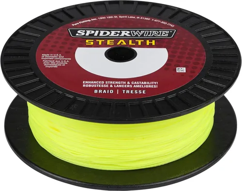 Vista 19 de Spiderwire Stealth Braid 3000 Yardas Camuflado azul
