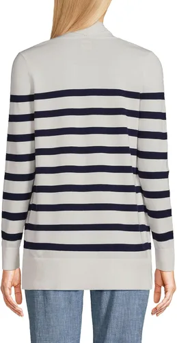 Vista 2 de Lands' End Suéter tipo cárdigan largo abierto para mujer