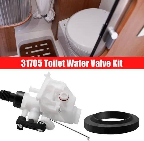 Vista 5 de 31705 Conjunto de módulo de válvula de agua de inodoro compatible con modelos Thetford Aqua-Magic V High y Low (alto rendimiento), kit de válvula