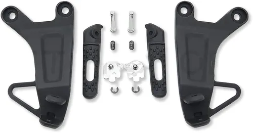 Vista 10 de MT390-007-POLISH Soporte de clavijas de pie delantero plateado compatible con CBR 600 RR 2003-2006