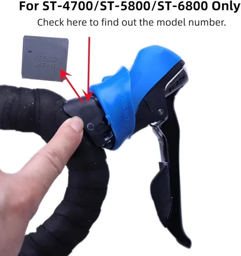 Vista 3 de Campanas de manilla de bicicleta compatibles con ST-4700 ST-5800 ST-6800 solamente, cubierta de soporte de palanca de freno de ciclismo, par, negro