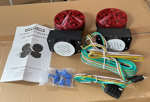 Vista 3 de ProlinePI - Kit de luz magnética LED de 12 V para remolque, remolque, caravana, remolque, coche, barco, camión