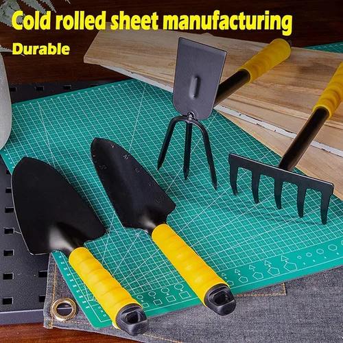 Vista 8 de Feilx - Juego de herramientas de jardín, 4 piezas, herramientas de jardín, kit de jardín, herramienta de jardinería resistente, herramientas de mano