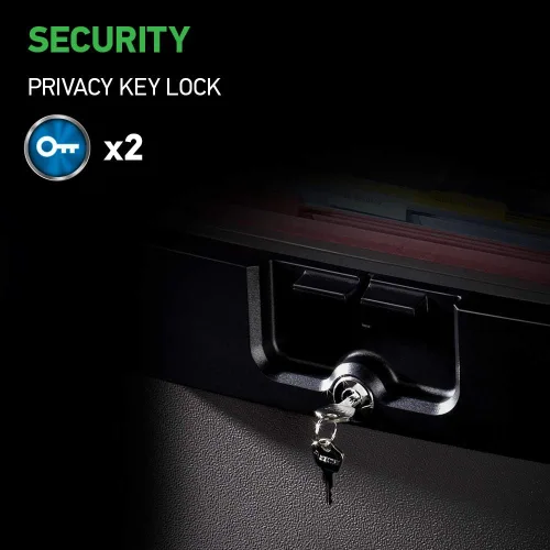Vista 10 de SentrySafe HD4100 - Caja fuerte ignífuga e impermeable con cerradura de llave (0.65 pies cúbicos)