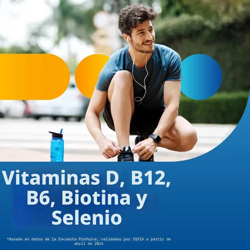 Vista 2 de Centrum Multivitamínico para hombres, suplemento multivitamínico/multimineral con vitamina D3, vitaminas B y antioxidantes, sin gluten, ingredientes