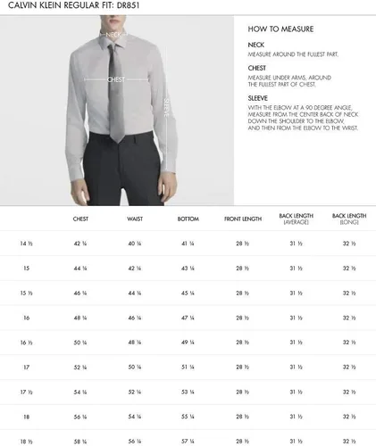 Vista 4 de Camisa de vestir para hombre de Calvin Klein, ajustada, sarga sin necesidad de planchado.