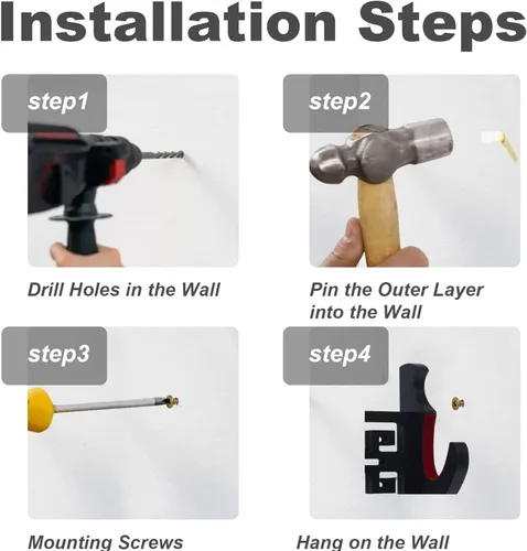 Vista 6 de Katana - Soporte de pared para espada de terciopelo de 1 nivel, patrones de peces dorados, soporte acolchado de espada samurái, soporte de espada