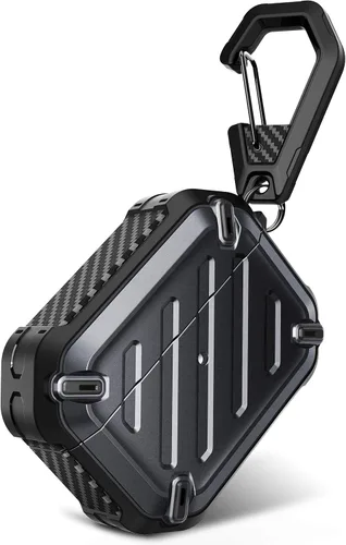Vista 7 de SUPCASE Unicorn Beetle Pro Series - Funda diseñada para Airpods Pro (2023/2022/2019), funda protectora resistente de cuerpo completo con mosquetón