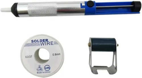 Vista 4 de USonline911 Kit de pistola de soldadura eléctrica Set Temperatura ajustable 60W Herramienta de soldadura 110V