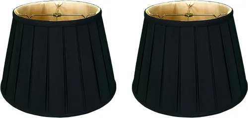 Vista 9 de Royal Designs - Pantalla básica para lámpara Empire, diseño de pliegues ingleses, Oro Antiguo, 11 x 18 x 12 pulgadas