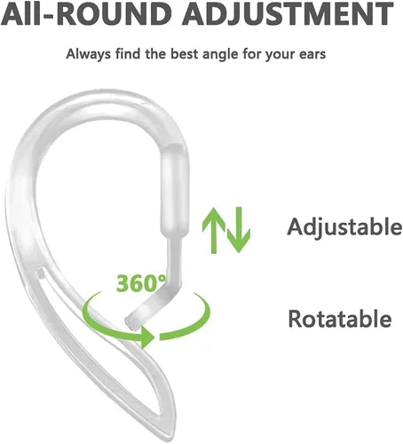 Vista 2 de Ganchos para los oídos compatibles con AirPods Pro de 2 generación1 generación multidimensional ajustable, accesorios compatibles con Apple AirPods