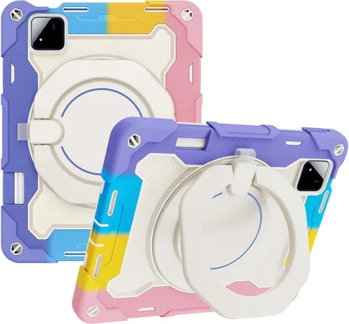 Vista 21 de Funda para Xiaomi Pad 5 de 11.0 pulgadas, PC + silicona de 3 capas Combo Armor Heavy Duty Cubierta a prueba de golpes para Xiaomi Pad 5 Pro 5G