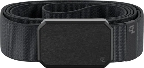 Groove Life - Cinturón de nailon elástico para hombre con hebilla magnética de aluminio