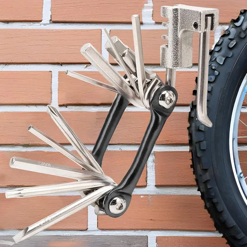Vista 7 de Multiherramienta para Bicicletas de Carretera y Montaña - Herramienta de Cadena, Rompecadena, Multiherramienta para Bicicleta, Kit de Reparación