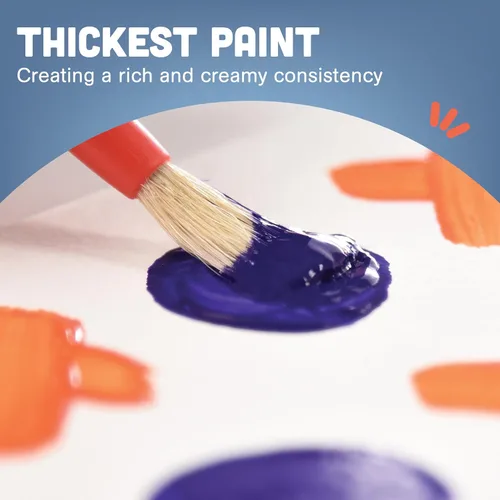 Vista 3 de Constructive Playthings - Juego de pintura de témpera lavable para niños, suministros de pintura para el aula, un galón, multicolor, paquete de 9