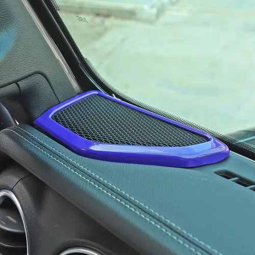 Vista 3 de Cubierta decorativa para altavoz de pilar, accesorios interiores para Jeep Wrangler JL JLU Gladiator JT 2018 2019 2020 2021 2022 2023 2024 (morado)