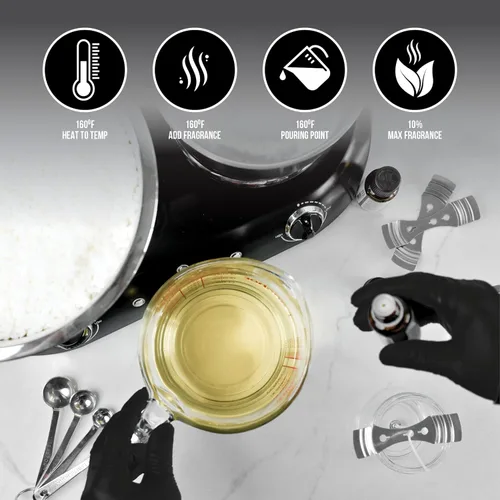 Vista 4 de American Soy Organics - 45 libras de cuentas de cera de soja Freedom para hacer velas - Cuentas de cera de soja para microondas - Suministros