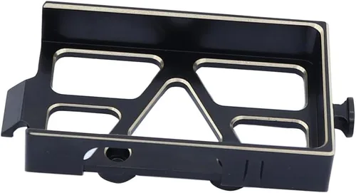 Vista 4 de Placa de montaje de bandeja de batería de latón con correa para TRX4M 1/18 RC Crawler Car Upgrade Parts