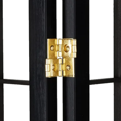 Vista 3 de ORE - Divisor de habitación con 3 paneles, color negro. Internacional.