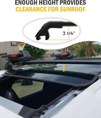 Vista 5 de Barras Transversales de Techo Compatibles con Buick Encore 2013 2014 2015 2016 2017 2018 2019 2020 2021 2022 Portaequipajes con Barras Transversales