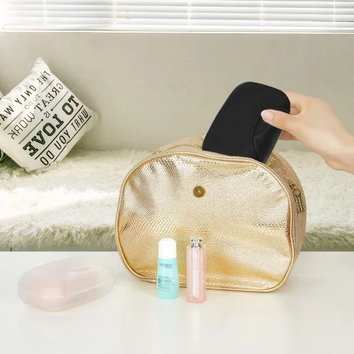 Vista 2 de Contenedor para jabón, estuche portátil para guardar jabón en barra para baño y cocina (negro)