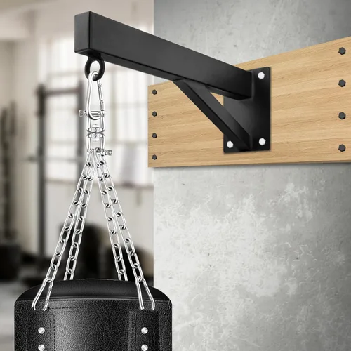 Vista 2 de YORWHIN Percha para saco de boxeo, soporte de pared para bolsa de boxeo, soporte pesado para colgar, rotación silenciosa para el hogar, gimnasio