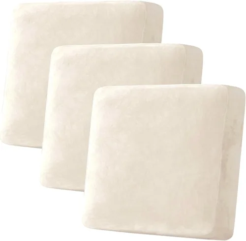Vista 176 de H.VERSAILTEX Funda de cojín elástica de terciopelo para sofá, funda de cojín de felpa para cojines de silla, protector de muebles, cojín de asiento