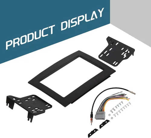 Vista 5 de KUAFU Kit de tablero de doble DIN compatible con Dodge Ram 1500 2500 3500 2006-2010 chasis Cab Crew Cab Pickup Radio Dash Kit de instalación