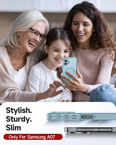 Vista 1523 de LeYi Funda para teléfono Samsung-S23: protector de pantalla e imán MagSafe Púrpura