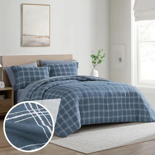 Vista 19 de Cathay Home Basic Bedding Home Essential - Juego de ropa de cama de microfibra ultrasuave y ligera, resistente a las arrugas, 6 piezas