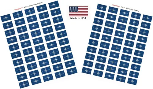 Vista 153 de 100 calcomanías de la bandera de Afganistán, dos hojas de 50, 1.5" x 1" hechas en Estados Unidos, calcomanías autoadhesivas para álbum de recortes