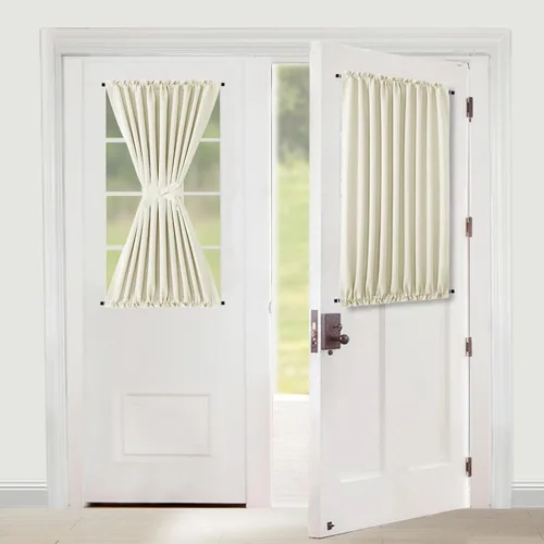 Vista 58 de XWZO - Cortinas para puerta con cortinero, cortinas blackout térmicas y oscurecedoras para puerta francesa, cortinas para ventana de la cocina, 12 x