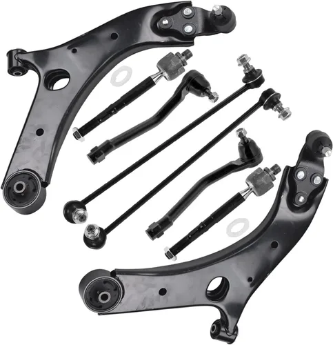 Vista 335 de Detroit Axle - Kit de brazos de control delanteros de 8 piezas para Toyota Sienna 2004-2010, 2 brazos de control inferiores con rótulas, 4 barras