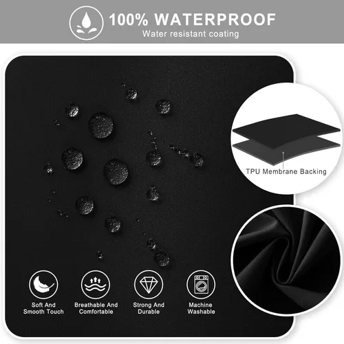 Vista 4 de Funda Protectora Deslizable para Silla de Juegos Impermeable a Prueba de Arañazos de Gato, Funda Elástica para Asiento de Silla