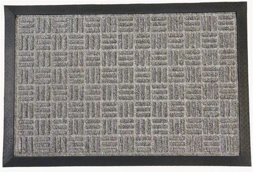 Rubber-Cal "Wellington", tapete para piso, 24 x 36 pulgadas, para interiores, colores tostado, marrón, gris, carbón, azul, 1