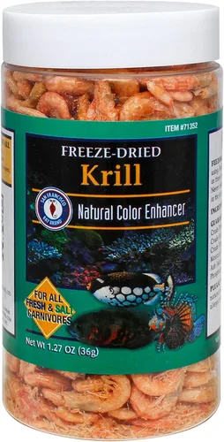 San Francisco Bay Brand Alimento de pescado krill liofilizado, totalmente natural, cosechado de forma sostenible, camarones secos con alto contenido