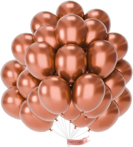 Vista 23 de PartyWoo Globos color nude, 50 globos bohemios de color albaricoque de 12 pulgadas, globos beige para guirnalda de globos o arco de globos como