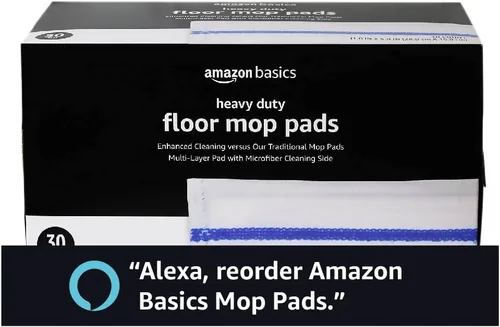 Vista 6 de Yaxa Basics - Almohadillas de limpieza para suelo de alta resistencia con microfibra, compatibles con sistemas de fregado Swiffer WetJet, 30